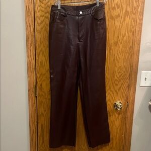 Brown Leather Pants